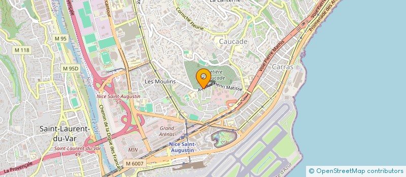localisation de l'entreprise ESQUI ERIC ET CHIAVAZZO CELINE à NICE