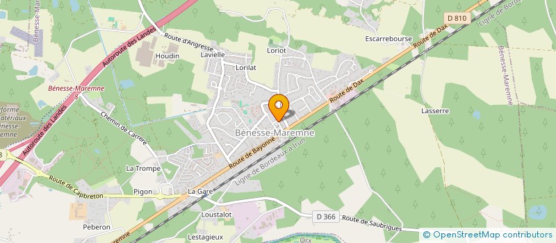 localisation de l'entreprise ESQUIRO  BENESSE-MAREMNE