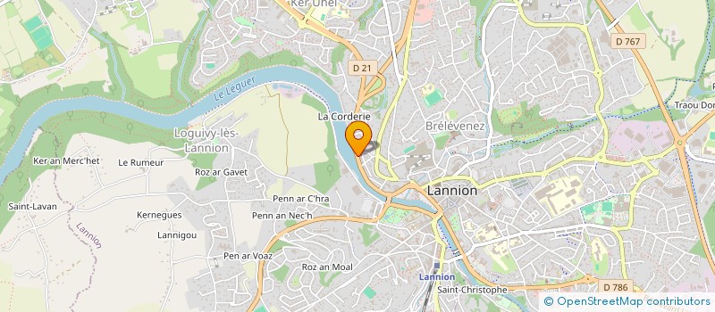 localisation de l'entreprise ESQUISSE à LANNION