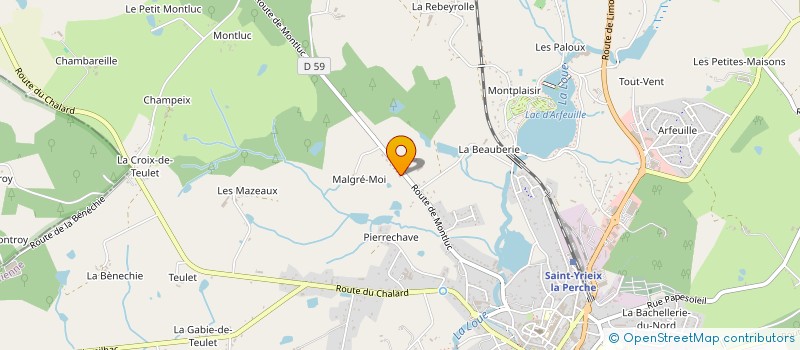 localisation de l'entreprise ESQUISSE à SAINT-YRIEIX-LA-PERCHE