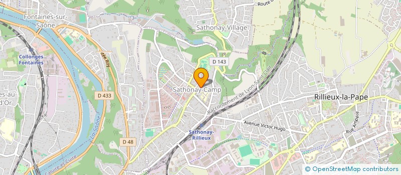 localisation de l'entreprise ESQUISSE à SATHONAY-CAMP