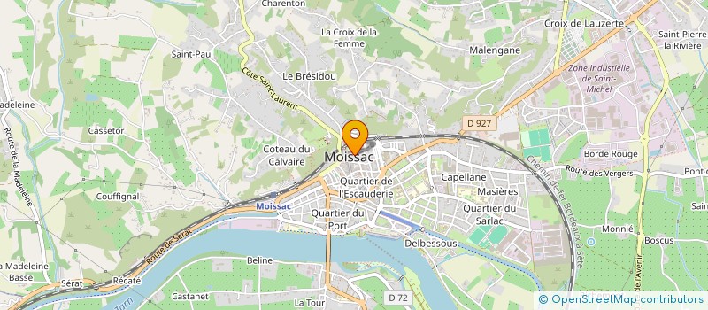 localisation de l'entreprise ESQUISSE DESIGN à MOISSAC