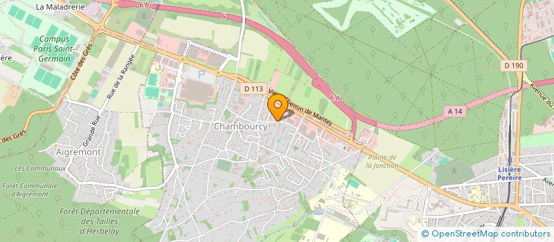localisation de l'entreprise ESQUISSE HOME CONSEILS à CHAMBOURCY