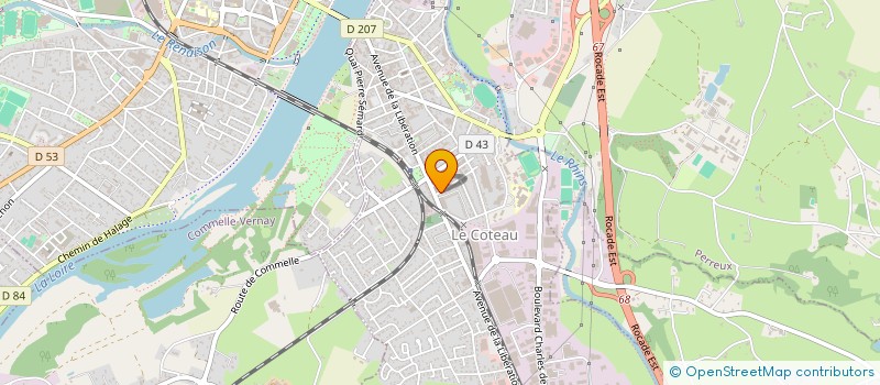 localisation de l'entreprise ESQUISSE INVEST  LE COTEAU