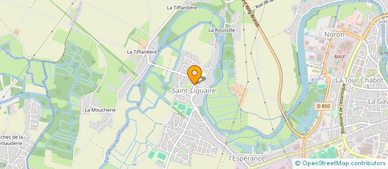 localisation de l'entreprise ESQUISSES ET COULEURS  NIORT