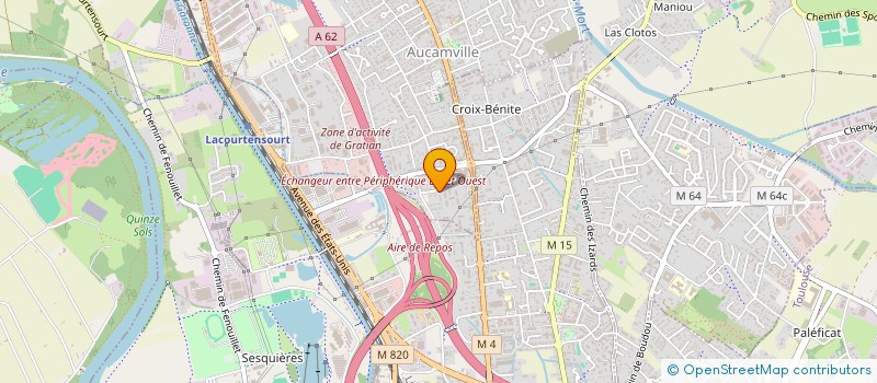 localisation de l'entreprise ESQUISSES & TRAVAUX à AUCAMVILLE