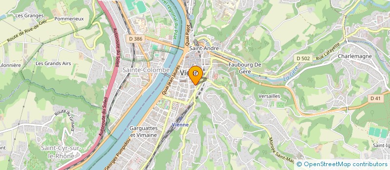 localisation de l'entreprise ESQUS  VIENNE
