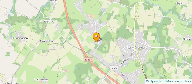 localisation de l'entreprise ESR  TREILLIERES