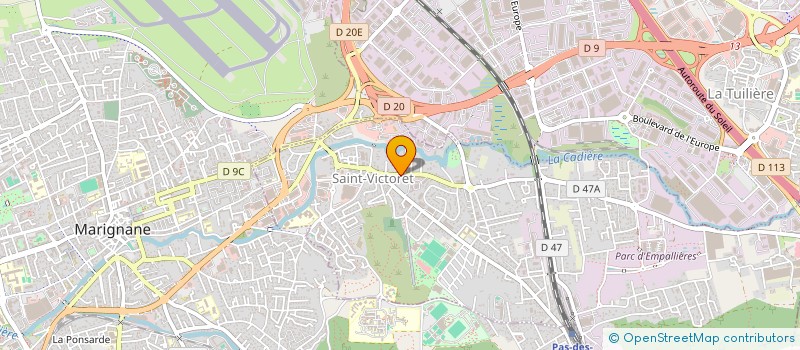 localisation de l'entreprise ESR  SAINT-VICTORET