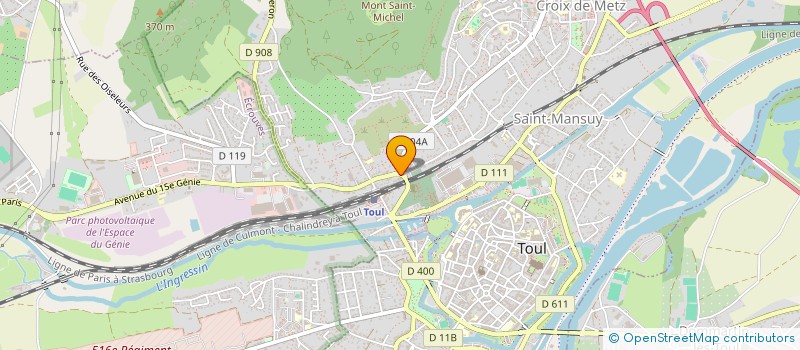 localisation de l'entreprise ESR COM  TOUL