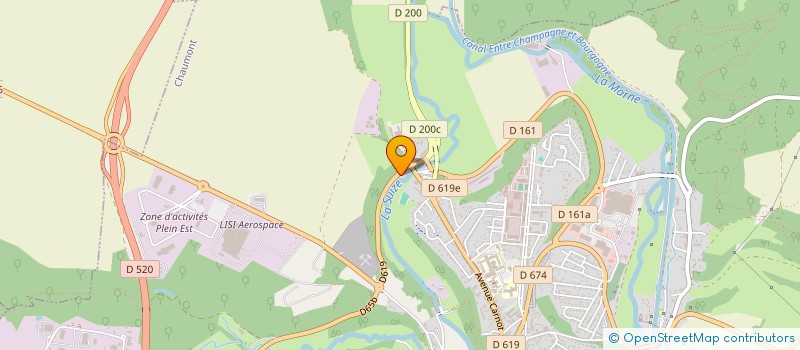 localisation de l'entreprise ESR FINANCIERE à SEMOUTIERS-MONTSAON