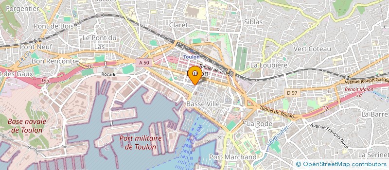 localisation de l'entreprise ESR IMMO  TOULON