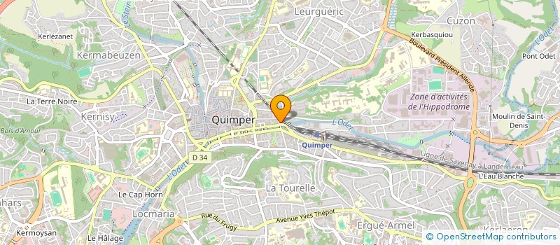 localisation de l'entreprise ESR QUIMPER à QUIMPER