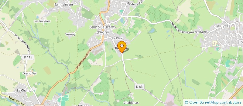 localisation de l'entreprise ESRA  MORNANT