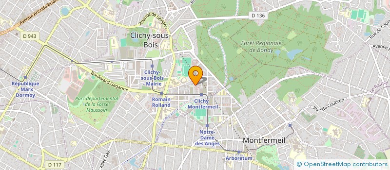 localisation de l'entreprise ESRA à CLICHY-SOUS-BOIS