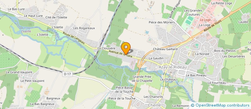 localisation de l'entreprise ESRI à AZAY-LE-RIDEAU