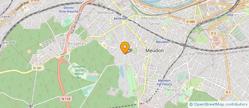localisation de l'entreprise ESRI FRANCE à MEUDON
