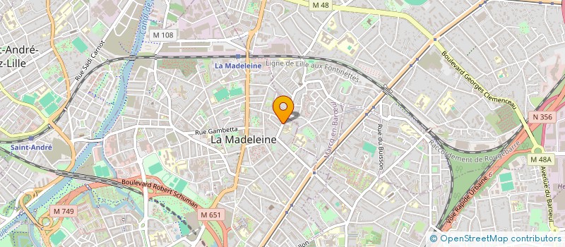 localisation de l'entreprise ESRL à LA MADELEINE