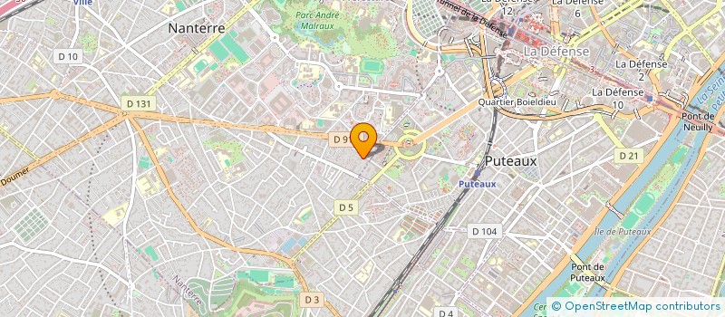 localisation de l'entreprise ESROC  NANTERRE