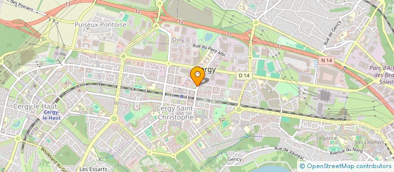 localisation de l'entreprise ESRTECH  CERGY