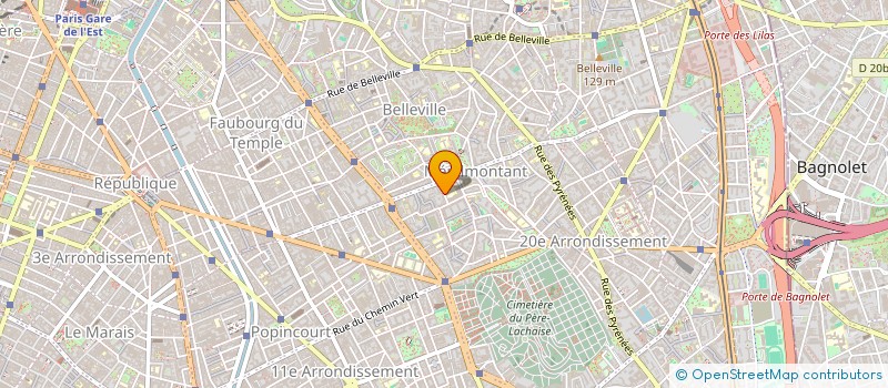 localisation de l'entreprise ESS à PARIS