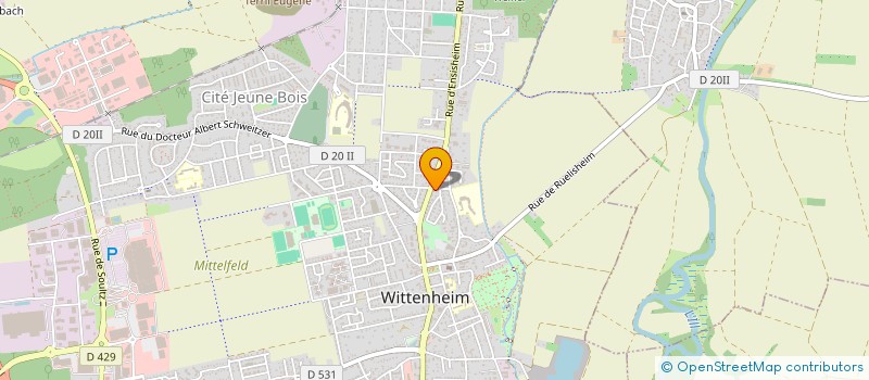 localisation de l'entreprise ESS'DIAM à WITTENHEIM