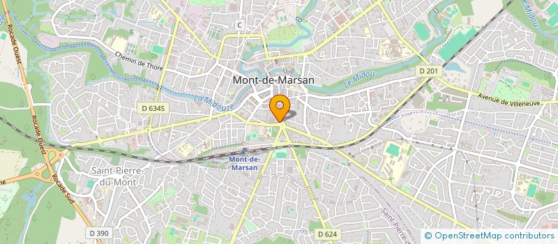 localisation de l'entreprise ESS INVEST à MONT-DE-MARSAN