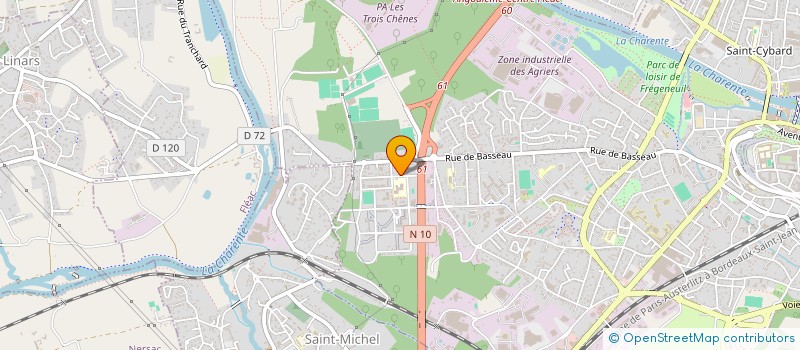 localisation de l'entreprise ESS'LE LOCAL 16 à ANGOULEME