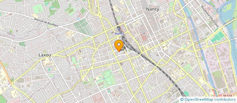 localisation de l'entreprise ESS-OL, ESS OPHTALMOLOGIE LORRAINE  NANCY