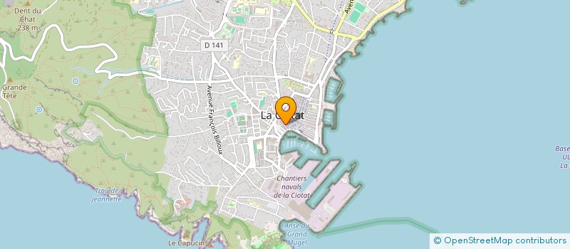 localisation de l'entreprise ESS POUMON CRITIQUE  LA CIOTAT