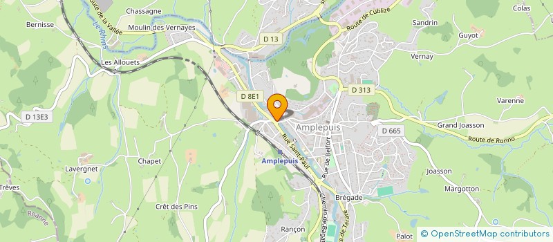 localisation de l'entreprise ESSA EQUIPEMENTS SPECIALITES ET SERVICES AUTOMOBILE à AMPLEPUIS