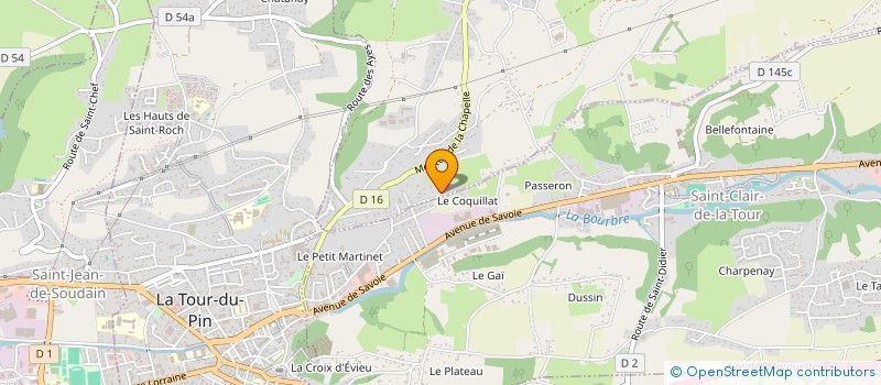 localisation de l'entreprise ESSAB  LA CHAPELLE-DE-LA-TOUR