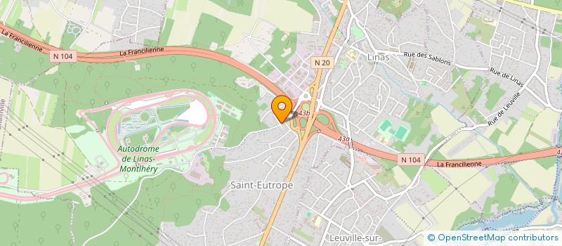 localisation de l'entreprise ESSAB à LINAS