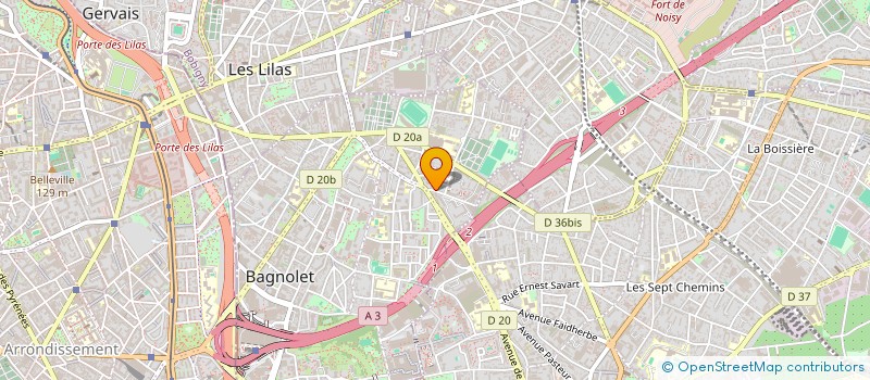 localisation de l'entreprise ESSAFI ENTREPRISES à BAGNOLET