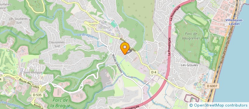 localisation de l'entreprise ESSAGE  BIOT