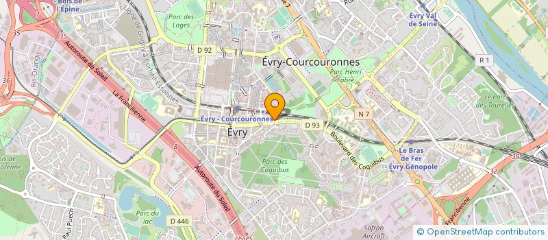 localisation de l'entreprise ESSAI ARTICLE 3 à EVRY-COURCOURONNES