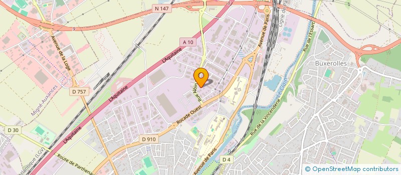 localisation de l'entreprise ESSAIM à POITIERS