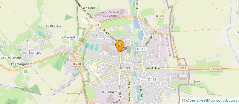 localisation de l'entreprise ESSAIMAGE à MAMERS