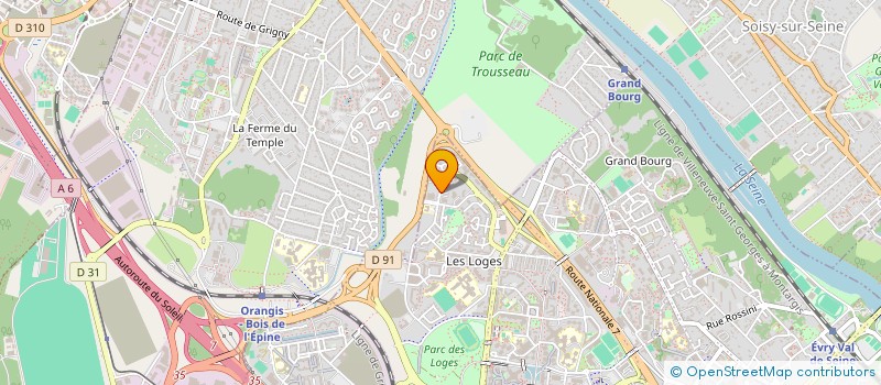 localisation de l'entreprise ESSAIR à EVRY-COURCOURONNES