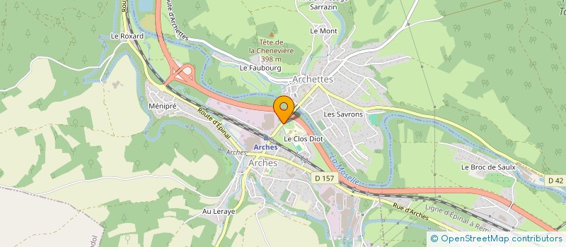 localisation de l'entreprise ESSAIS ET RECHERCHE POUR LE BATIMENT à ARCHES
