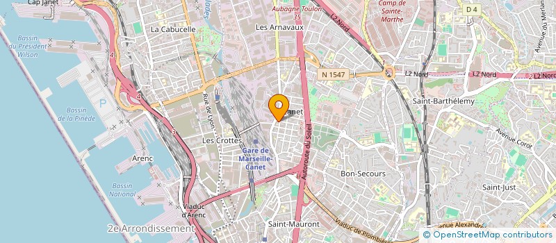 localisation de l'entreprise ESSALAH à MARSEILLE