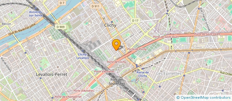 localisation de l'entreprise ESSAS MANAGEMENT  CLICHY