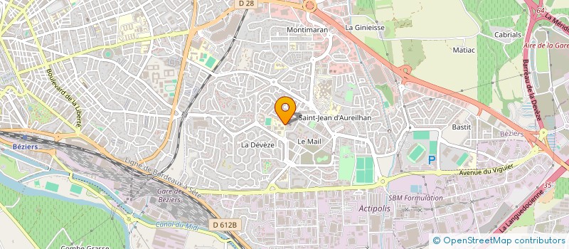 localisation de l'entreprise ESSBIHI à BEZIERS