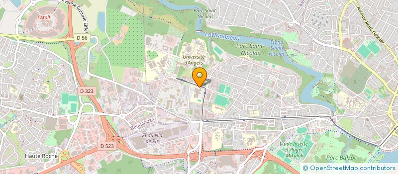 localisation de l'entreprise ESSCA ALUMNI à ANGERS