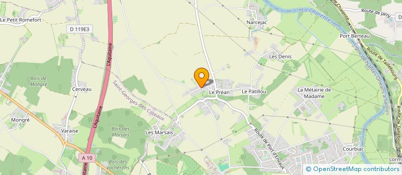 localisation de l'entreprise ESSEA ARCHITECTURE  SAINTES