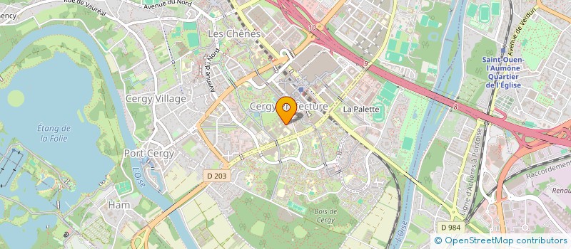 localisation de l'entreprise ESSEC INTERACTIVE CAPITAL INVESTMENTS CLUB  CERGY