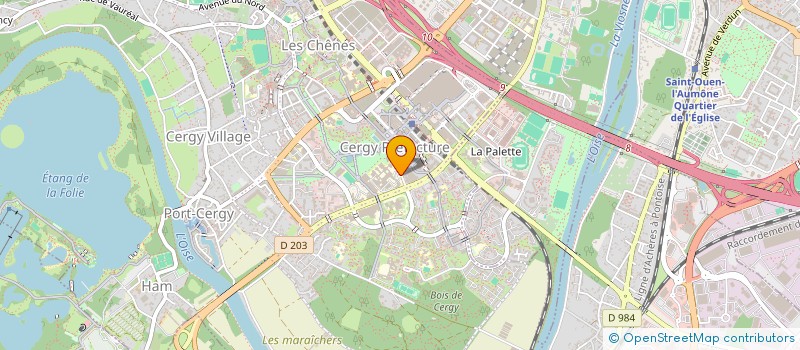 localisation de l'entreprise ESSEC JUNIOR DEVELOPPEMENT  CERGY