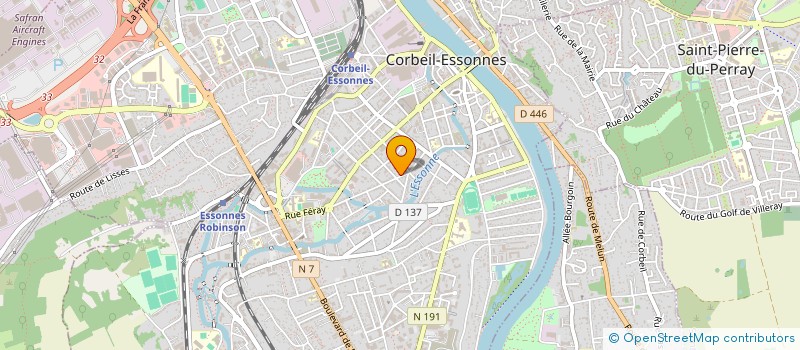 localisation de l'entreprise ESSEF SERVICES TRANSPORT à CORBEIL ESSONNES