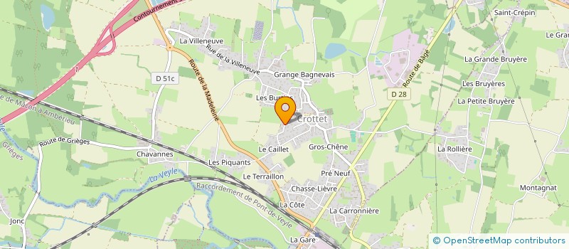 localisation de l'entreprise ESSEL'AIN à CROTTET
