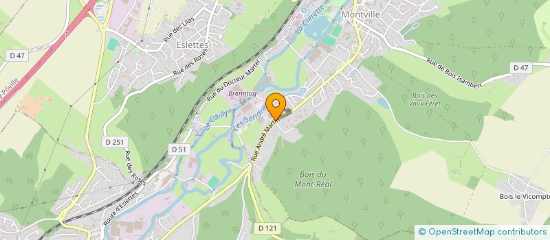 localisation de l'entreprise ESSELTEC  MONTVILLE